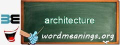 WordMeaning blackboard for architecture